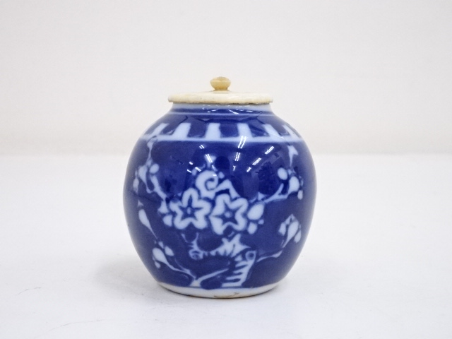 道具 ] - 道具 古物 染付茶入（保護箱） □z | ネットショップ圭